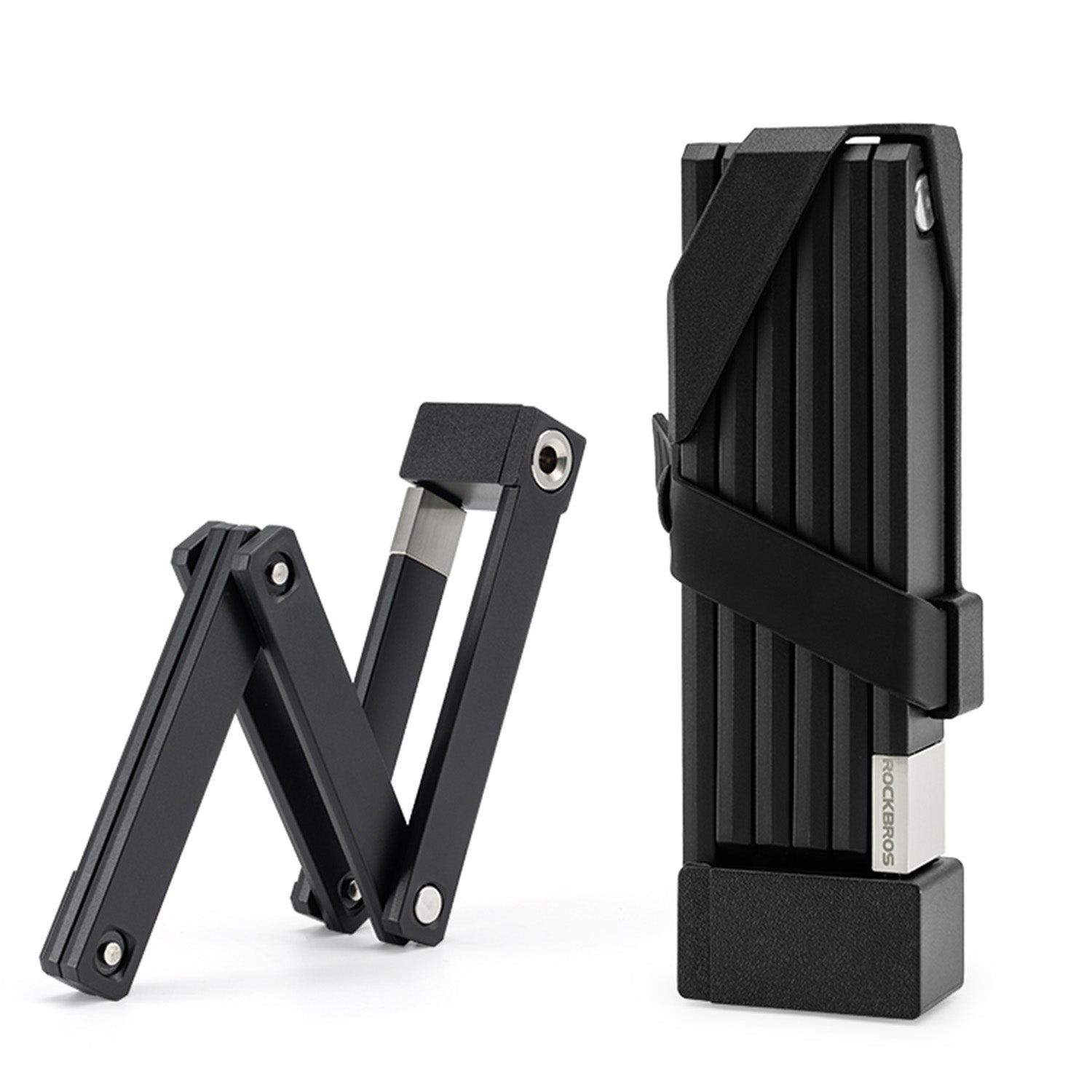 image of a folding lock and the folding lock inside of a holster used to carry it