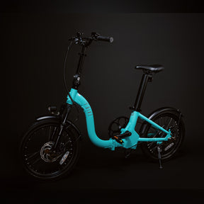 Image of the Turquoise Low Rider 250  viewed from the side