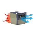 Illustration demonstrating the air cooling of a TC3000
