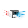airflow diagram of the white TC3000 portable air cooler  